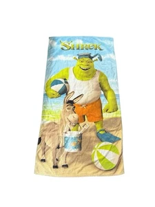 Vintage Shrek 2 Strandtuch 2005 Y2k Sammlerstück Film Bad Der zweite Esel - Bild 1 von 2