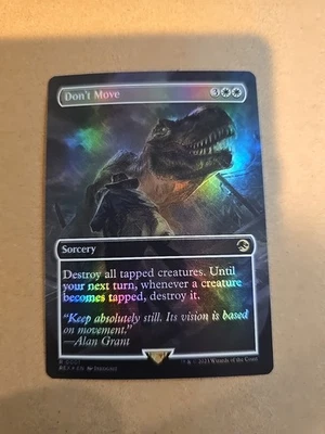 MTG Don't Move (FOIL Borderless) Universes Beyond Jurassic World Collection - Image 1 of 2