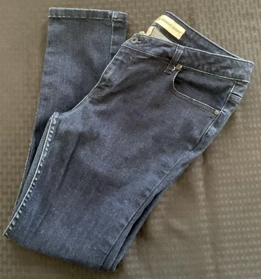 Pantalones de mezclilla Charlotte Russe para mujer 12S extremadamente ajustados elásticos lavado oscuro Foto 1 de 4