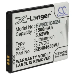 Battery for Samsung Galaxy Exhibit II 4G SGH-T679 GT-S5820 GT-S5838 1500mAh - Picture 1 of 9