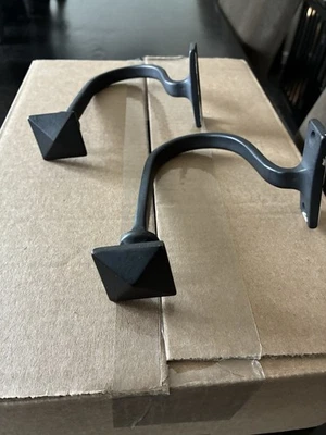 Usado en Excelente Condición Restauración Hardware Dakota Corbatas Color Hierro Suave (Juego de 2) Foto 1 de 4