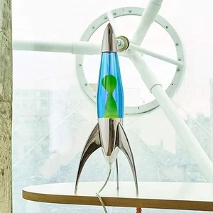 New Lava Lamp by Mathmos Telstar Rocket Blue/Green Home Decoration Bedside Retro - Picture 1 of 4