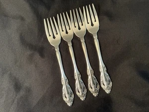 Silver Artistry Pattern by Community Silverplate Set of 4 Salad Forks 1965 - Picture 1 of 4