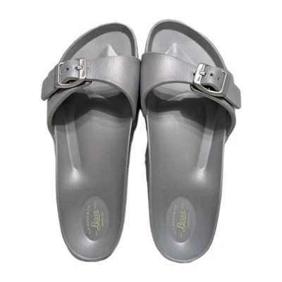 Sandals GH Bass Silver/Gray One Strap Buckle Waterproof Womens Sz 7 New - Image 1 of 4