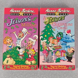 The Jetsons VHS Tapes Millions Christmas Carol 1989 Hanna Barbera Vintage - Picture 1 of 12