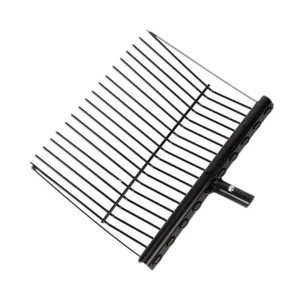 Metal Manure Fork Head Black for Garden Grass and Hay Horse - Picture 1 of 7