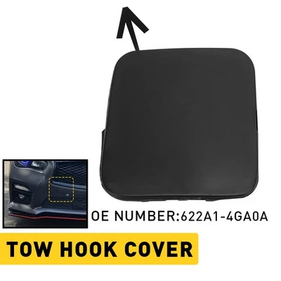 FITS 2014-2018 INFINITI Q50 FRONT BUMPER TOW HOOK CAP COVER EYE ACCESS BLACK C Foto 1 de 4