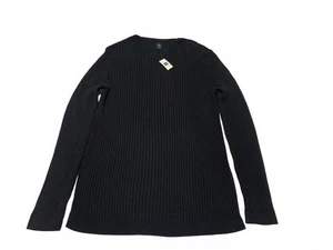 Gap Men's Size XXL Tall Black Ribbed knit Sweater 100% Cotton Long Sleeve NWT - Picture 1 of 12