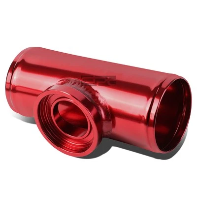 SSQV SECUENCIAL 2.5" TURBO CARGADOR SOPLADO VÁLVULA BRIDA ADAPTADOR TUBO ROJO Foto 1 de 4