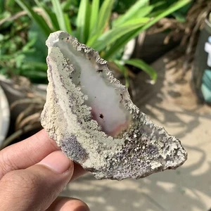 Scenic Moss Agate Slab 79x39x6mm POLISHED 135 ct - Picture 1 of 6