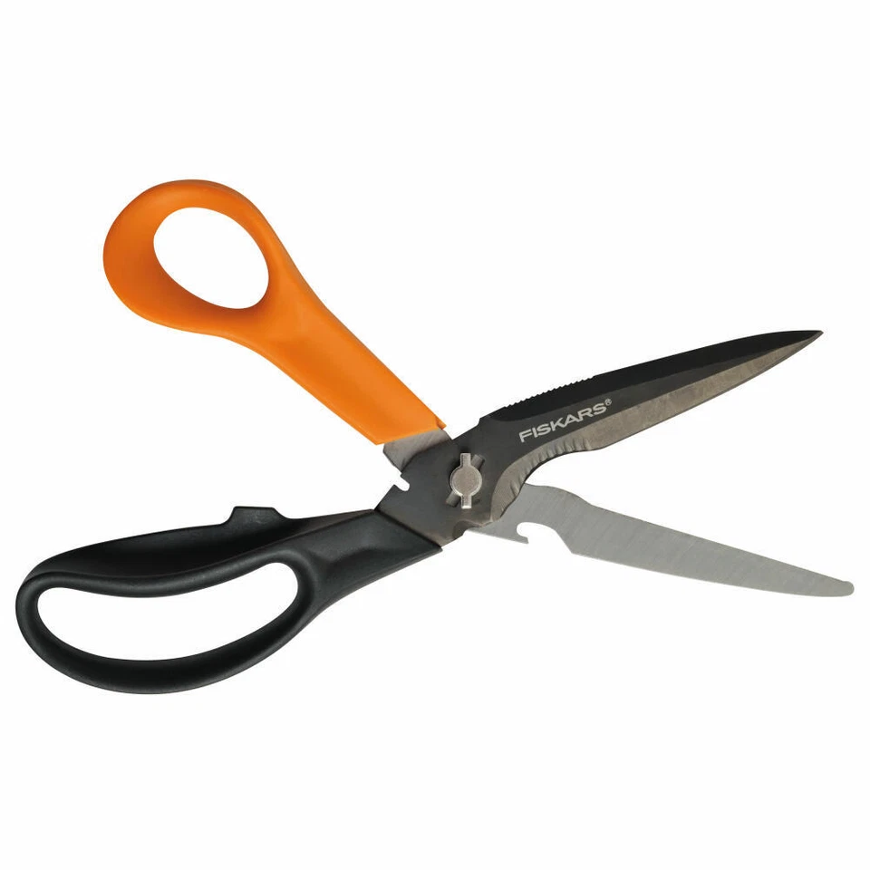 Fiskars Cuts+More Mehrzweckschere Küchenschere Küchenhelfer Edelstahl 23 cm - Bild 1 von 1