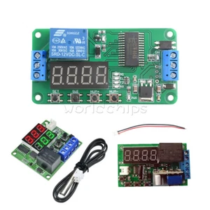 DC 5V/12V Multifunction Self-lock Relay PLC Cycle Timer Module Delay Time Switch - Picture 1 of 16