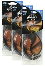 Glade Drop Shape Paper Car Air Fresheners, Warm Leather Scent -  3 Packs
