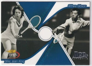 Billie Jean King/Athea Gibson 2008 Ace Authentic Legends - US Open Tennis US33 - Picture 1 of 4