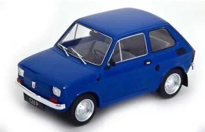 FIAT-POLSKI 126 1972 BLUE 1:18 MCG 18324 Die Cast - Immagine 1 di 3