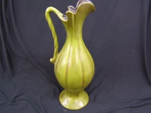 Haeger Mid Century Modern Green Pitcher 18" Height VGC - Picture 1 of 4