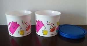 Tupperware Christmas Gift Canisters Set of 2 Kids Shape Toy Ball & Minis Design - Picture 1 of 4