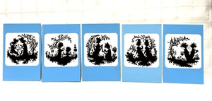 Vintage Bjorn Wiinblad Mid Century Modern Danish Art Note Cards - Set of 5 RARE - Picture 1 of 9