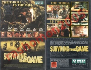 VHS SURVIVING THE GAME (1994) Ice-T Rutger Hauer Gary Busey Kultfilm Uncut VMP - Bild 1 von 5