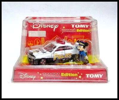 TOMICA Edition DISNEY MICKEY MOUSE NISSAN CEDRIC POLICE CAR TOMY NEW Opened - Image 1 of 4