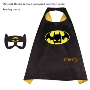 Superhero Capes with Masks Costumes for Kids Boys Girls Dress Up Cartoon Gifts - Picture 1 of 4