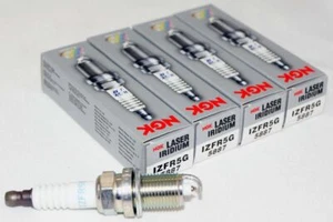 4 Pack Genuine NGK 5887 Laser Iridium Spark Plug IZFR5G Outboard Mercury Marine - Foto 1 di 10