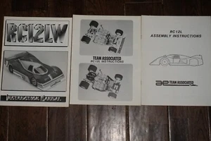 Vintage Team Associated RC12L RC12LW Instruction Manual Catalog  Lot RC - Picture 1 of 4