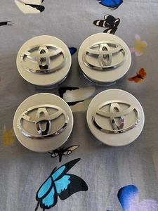 SET OF 4 TOYOTA WHEEL RIM RIMS CENTER HUB CAPS CHROME 62MM CAMRY CAP - Picture 1 of 2