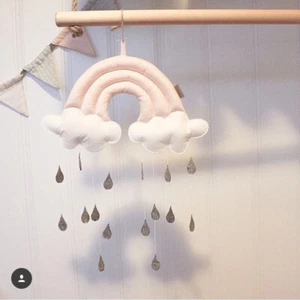 Newborn Baby Bed Stroller Soft Cloud Raindrop Doll Hanging Toys - Picture 1 of 13
