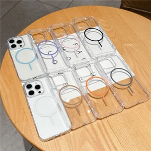 For iPhone 16 / 16 Plus / 16 Pro Max Clear Shockproof Mag Safe Case Rugged Cover - Picture 1 of 18