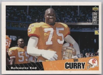 1996 Collector's Choice Football Card #136 Eric Curry - Image 1 of 2