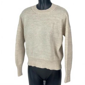 Isabel Marant Etoile Alpaca Wool Linen Knitted Crew Neck Jumper Uk 10 - Picture 1 of 7