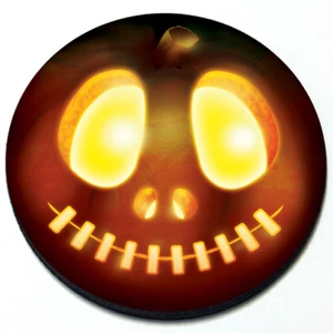 Jack-O-Lantern - Halloween Pumpkin Seasonal Magnet Grill Badge for MINI Cooper - Picture 1 of 3