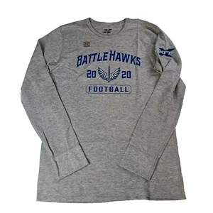 XFL St. Louis Battlehawks XFL Thermal Shirt Men's M Medium Gray Long Sleeve - Picture 1 of 8