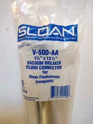 Sloan V-500-AA   1-1/2" x 13-1/2" Vacuum Breaker 0323014 For Flushometer Genuine - Image 1 of 3