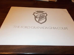 Ford/Gran Bretaña Ghia Granada 1984 cupé 8 páginas catálogo de ventas de lujo - Imagen 1 de 4