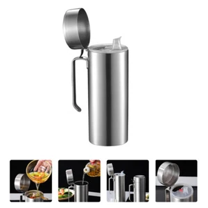 Oil Residue Filtration Oil Can Stainless Steel Seasoning Bottle kitchen supplies - Imagen 1 de 12