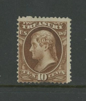 USA Scott # O77 Fine No Gum Small Thin BOB Treasury Revenue US Stamp Cat $110 - Image 1 of 2