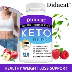 Keto Burn capsules minceur brûle graisse ultra rapide 1200mg - Imagen 1 de 13