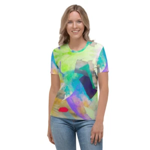 T-Shirt "Forward" All Over Print Women's T-shirt - Picture 1 of 13