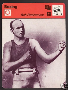 BOB FITZSIMMONS British Boxing Champion Boxer 1978 SPORTSCASTER CARD 48-24A - Picture 1 of 1