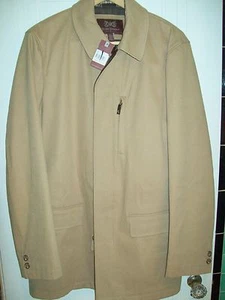 Abrigo de coche clásico Hickey Freeman Loro Piana Storm System nuevo con etiquetas grande $1,495 camello - Imagen 1 de 9
