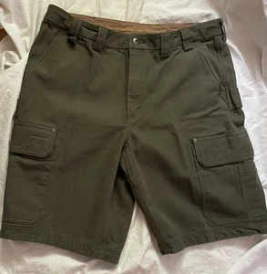 Duluth Trading Herren Cargo Wandern Arbeit Live Shorts grün 40 12" Innennaht Taschen Werkzeug - Bild 1 von 11