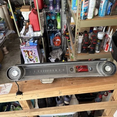 Chevy Impala 1965 velocímetro carcasa calibre tablero bisel moldura gasolina Foto 1 de 4