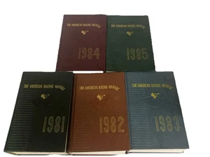 Lot Of 5 The American Racing Manual From 1981 To 1985 HARD COVER ✅READ DESCRI - Picture 1 of 3