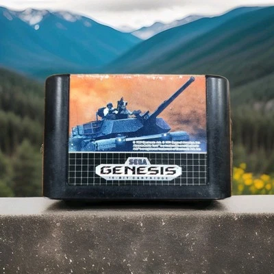 Sega Genesis ABRAMS BATTLE TANK Video Game 1991 Electronic Arts. Tested.  - Image 1 of 4