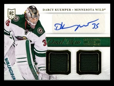 2013-14 National Treasures - Darcy Kuemper - RPA Dual Mem RC #DM-DKU ROOKIE - Image 1 of 3