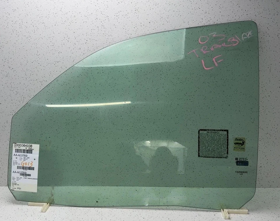 02 03 04 05 06 07 08 09 TRAILBLAZER Front Door Glass/window Chevrolet Left - Image 1 of 4