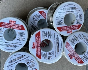 10- Oatey 29025 Lead Free Solder Soldering Wire Plumbing 10 1/2 Lb. Rolls - Picture 1 of 2