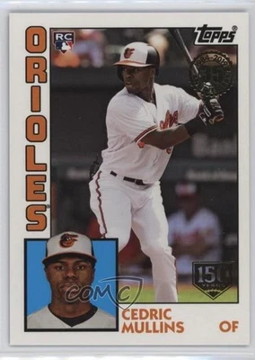 2019 Topps 1984 Baseball Rookies 150th Anniversary /150 Cedric Mullins RC - Image 1 of 2